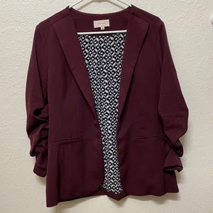 Skies Are Blue: Raja Collarless Blazer Jacket